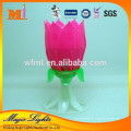 Fancy Rotating Flower Musical Birthday Cake Velas de fuegos artificiales